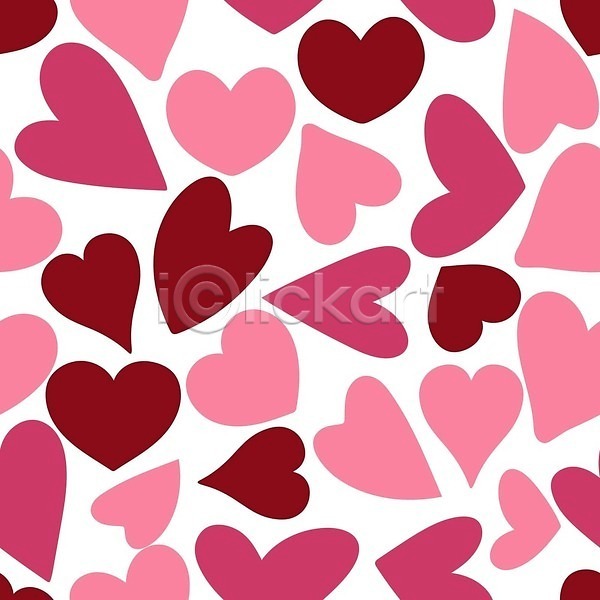 사랑 사람없음 EPS 일러스트 해외이미지 가득함 분홍색 패턴 패턴백그라운드 하트 해외202310