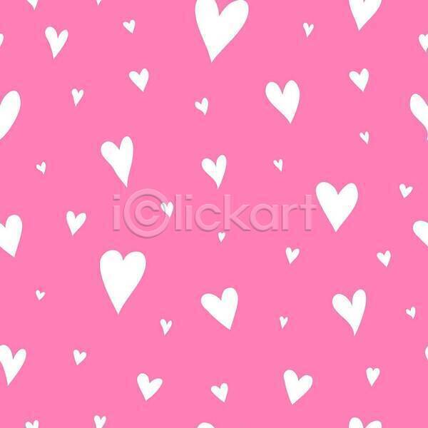 사랑 사람없음 EPS 일러스트 해외이미지 분홍색 심플 패턴 패턴백그라운드 하트 해외202310