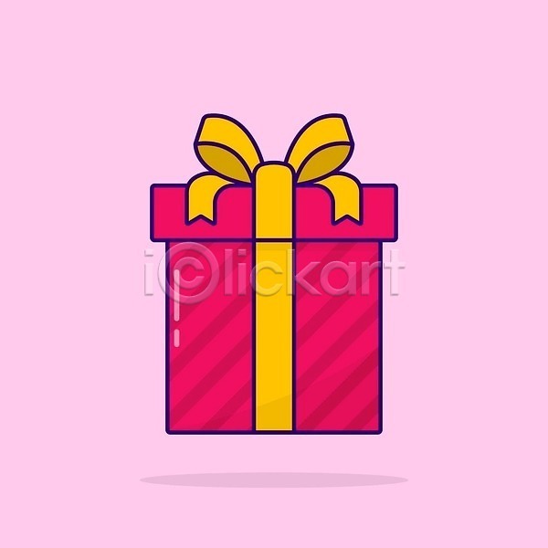 사람없음 EPS 일러스트 해외이미지 무료이미지 분홍색 상자 선물 선물상자 오브젝트 해외202310 해외일러스트