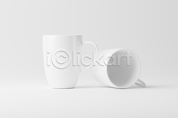 사람없음 3D JPG 포토 해외이미지 머그컵 목업 오브젝트 해외202310 흰색