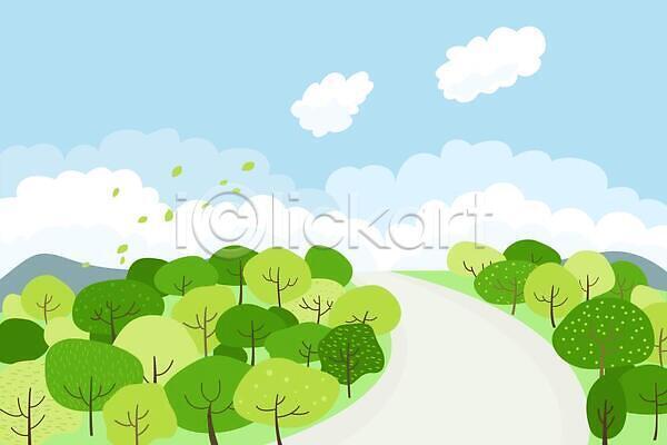 사람없음 JPG 일러스트 포토 해외이미지 꽃 나무 미술 식물 잎 초록색 패턴 하늘 해외202310