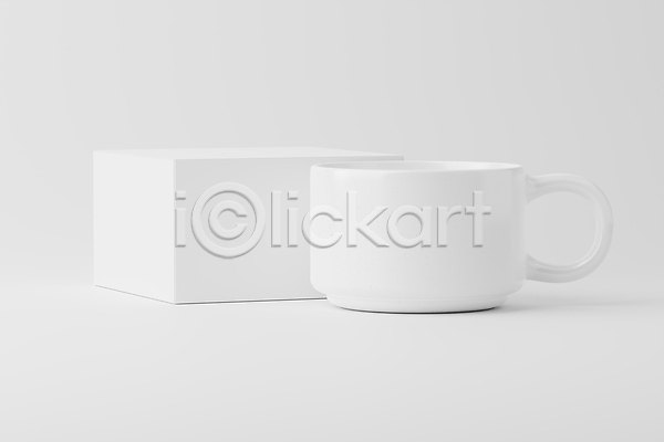 사람없음 3D JPG 포토 해외이미지 목업 상자 오브젝트 컵 해외202310 흰색