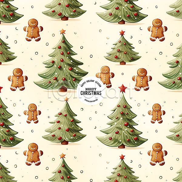 사람없음 PSD 편집이미지 눈(날씨) 백그라운드 진저맨 진저쿠키 크리스마스 크리스마스트리 패턴