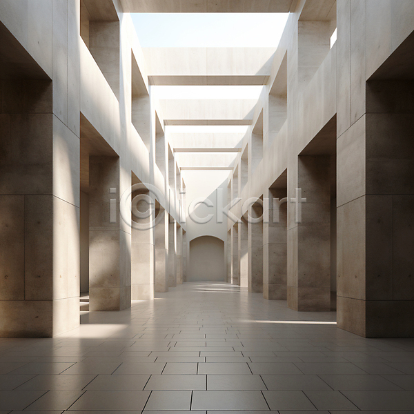 사람없음 JPG 디지털합성 편집이미지 건축물 공간 디자인 모던 백그라운드 비어있는 인테리어 콘크리트 햇빛 흰색