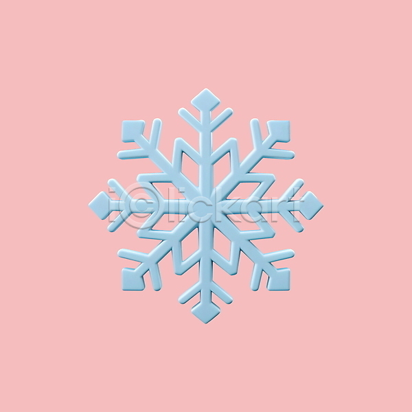 사람없음 3D 3D아이콘 PSD 디지털합성 아이콘 겨울 눈송이 크리스마스 하늘색