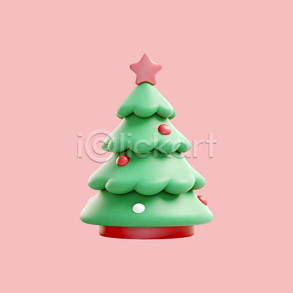 사람없음 3D 3D아이콘 PSD 디지털합성 아이콘 겨울 초록색 크리스마스 크리스마스트리