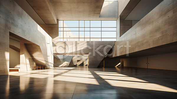 사람없음 JPG 디지털합성 편집이미지 건축 공간 디자인 모던 미술관 박물관 백그라운드 비어있는 인테리어 전시회 창문 햇빛
