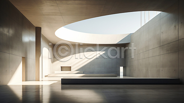 사람없음 JPG 디지털합성 편집이미지 건축 공간 디자인 모던 미술관 박물관 백그라운드 비어있는 인테리어 전시회 햇빛