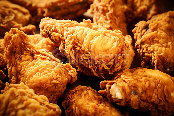사람없음 JPG 근접촬영 편집이미지 갈색 닭고기 닭고기요리 치킨 튀김 후라이드치킨
