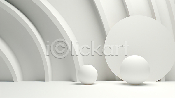 사람없음 3D JPG 디지털합성 입체 편집이미지 공간 백그라운드 심플 원형 추상 흰색