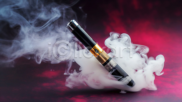사람없음 JPG 편집이미지 담배연기 분홍색 연기 전자담배 흡연