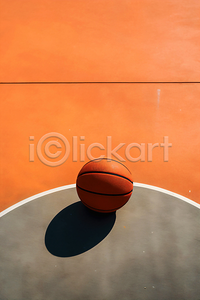 사람없음 JPG 편집이미지 농구공 농구장 백그라운드 주황색