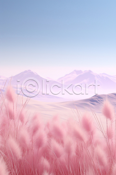 사람없음 JPG 근접촬영 편집이미지 가을(계절) 백그라운드 분홍색 산 팜파스그라스 풍경(경치) 하늘