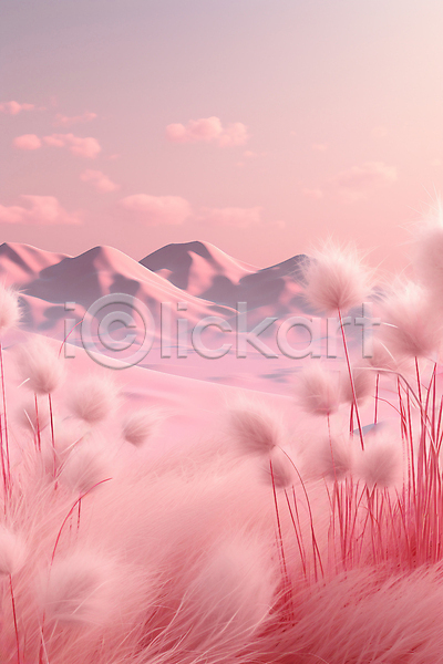 사람없음 JPG 근접촬영 편집이미지 가을(계절) 백그라운드 분홍색 산 팜파스그라스 풍경(경치) 하늘
