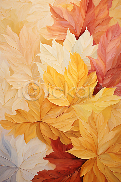 사람없음 JPG 편집이미지 가을(계절) 나뭇잎 단풍 백그라운드 잎 주황색