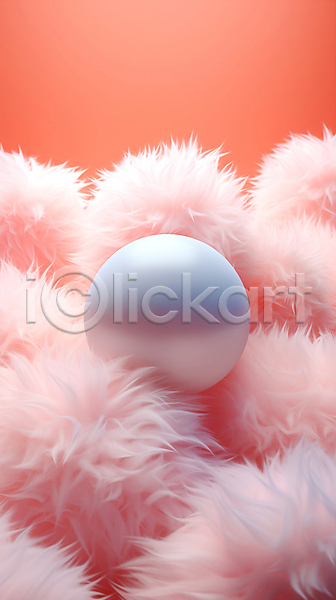 부드러움 사람없음 JPG 디지털합성 편집이미지 구슬 뭉치 분홍색 원형 칼라솜 털