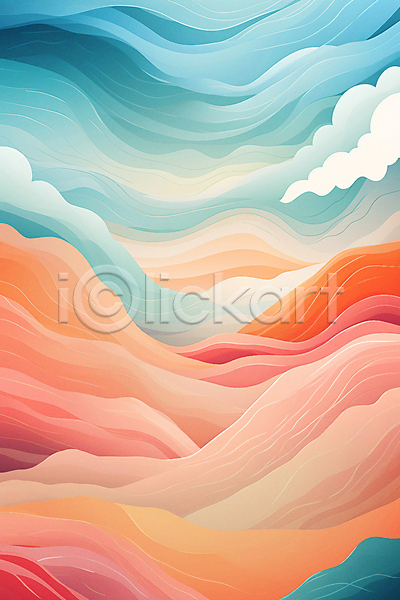 분위기 사람없음 JPG 일러스트 구름(자연) 미니멀 백그라운드 자연 포스터 풍경(경치) 하늘