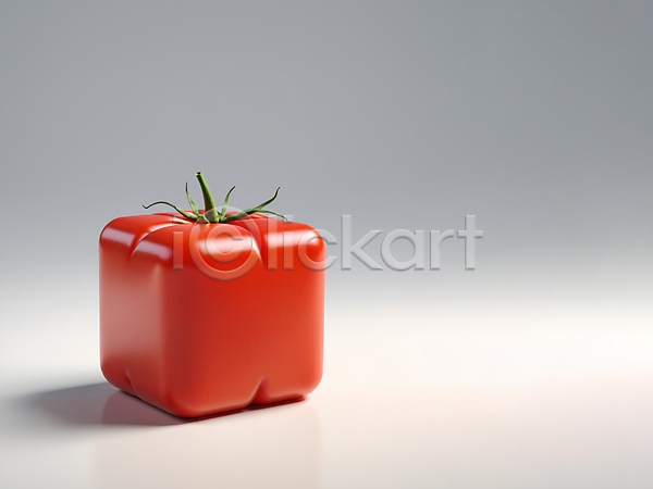 사람없음 3D JPG 디지털합성 입체 편집이미지 빨간색 사각형 오브젝트 추상 카피스페이스 큐브 토마토 편집소스