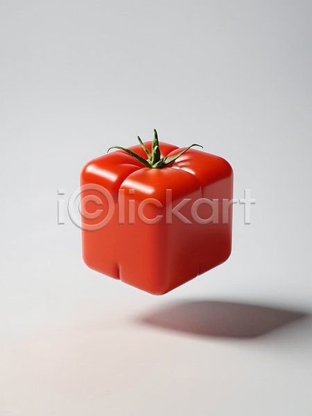 사람없음 3D JPG 디지털합성 입체 편집이미지 빨간색 사각형 오브젝트 추상 큐브 토마토 편집소스