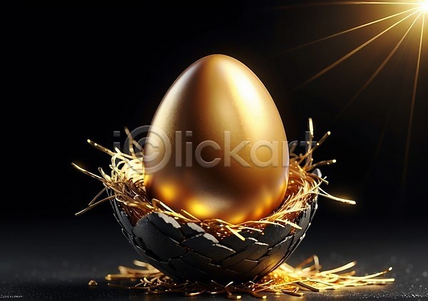 행운 사람없음 JPG 편집이미지 계란 금색 당첨 둥지 빛 이벤트 황금 황금알