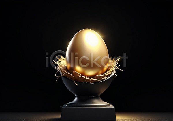 행운 사람없음 JPG 편집이미지 계란 금색 단상 당첨 둥지 이벤트 황금 황금알