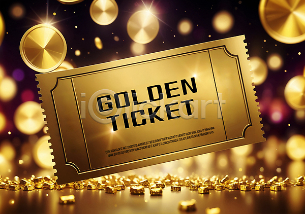 사람없음 PSD 편집이미지 금색 반짝임 백그라운드 보케 빛 이벤트 쿠폰 티켓 황금