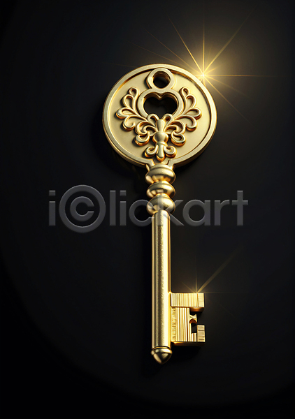 행운 사람없음 JPG 편집이미지 금색 빛 열쇠 오브젝트 이벤트 황금 황금열쇠
