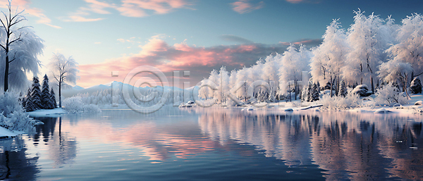 분위기 사람없음 JPG 편집이미지 겨울 나무 눈(날씨) 자연 풍경(경치) 하늘 호수
