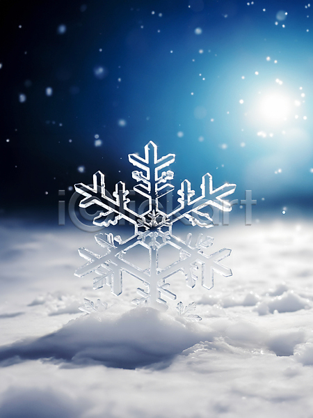 차가움 사람없음 JPG 디지털합성 편집이미지 겨울 눈(날씨) 눈꽃 눈내림 눈덮임 눈송이 문양 블러효과 파란색 편집소스