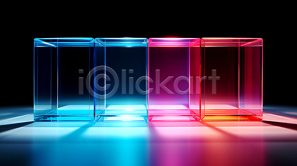 사람없음 JPG 디지털합성 편집이미지 LED 공간 빛 유리 조명 컬러풀 편집소스