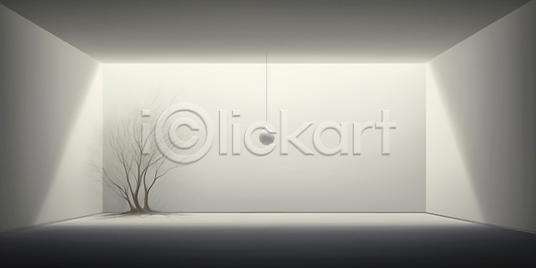 감성 사람없음 JPG 디지털합성 편집이미지 공간 그림자 나무 백그라운드 벽면 전등 편집소스 회색