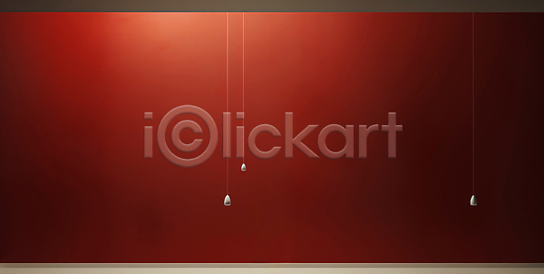 감성 사람없음 JPG 디지털합성 편집이미지 공간 백그라운드 벽면 빨간색 전등 편집소스