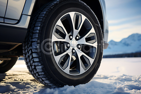 사람없음 JPG 디지털합성 편집이미지 겨울 눈(날씨) 눈길 자동차 타이어