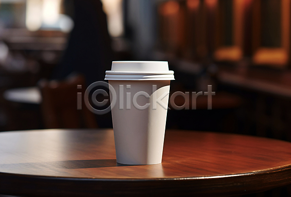 사람없음 JPG 편집이미지 오브젝트 일회용 카페 커피 커피잔 탁자 테이크아웃 테이크아웃컵