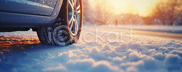 사람없음 JPG 디지털합성 편집이미지 겨울 눈(날씨) 눈길운전 눈내림 눈덮임 도로 운전 자동차 타이어