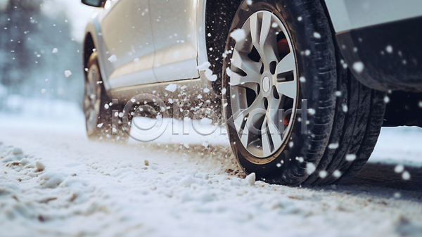 사람없음 JPG 디지털합성 편집이미지 겨울 눈(날씨) 눈길 눈길운전 눈내림 눈덮임 도로 운전 자동차 타이어