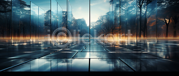 사람없음 JPG 디지털합성 편집이미지 광택 나무 바닥 숲 유리 자연 창문 풍경(경치)