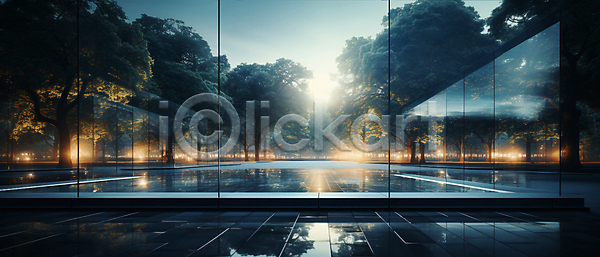 사람없음 JPG 디지털합성 편집이미지 광택 나무 바닥 반짝임 빛 숲 유리 자연 창문 풍경(경치)