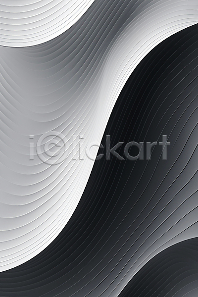 사람없음 JPG 편집이미지 검은색 곡선 그라데이션 기하학 백그라운드 선 웨이브 추상 흰색