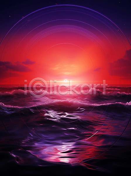 부드러움 사람없음 JPG 디지털합성 편집이미지 구름(자연) 바다 액체 윤슬 일몰 추상 편집소스 포스터