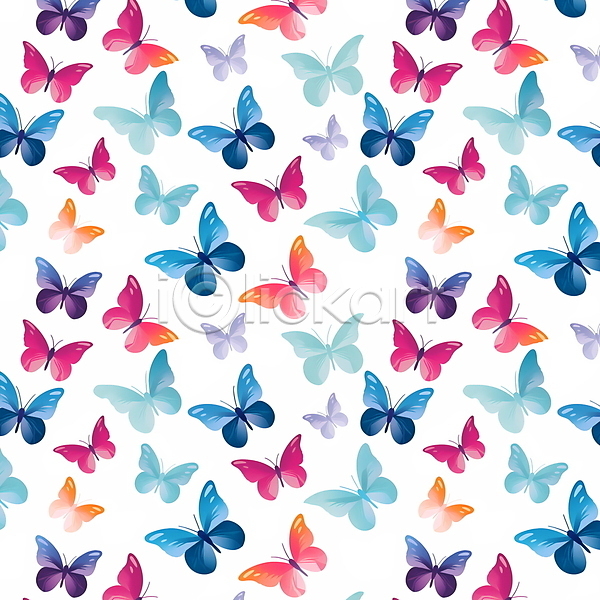 사람없음 PSD 편집이미지 나비 백그라운드 컬러풀 패턴 패턴백그라운드
