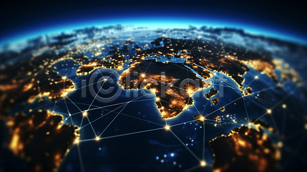 사람없음 JPG 디지털합성 편집이미지 그래픽 글로벌 네트워크 세계 연결 지구 홀로그램
