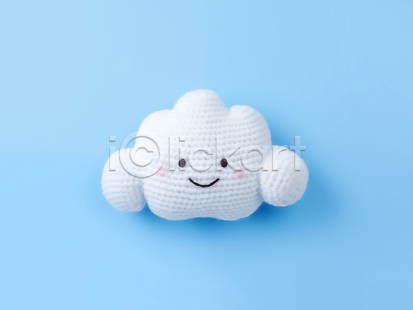 사람없음 JPG 디지털합성 아이콘 편집이미지 구름(자연) 날씨 뜨개인형 뜨개질 미소(표정) 이모티콘 재질 질감 털실 편집소스