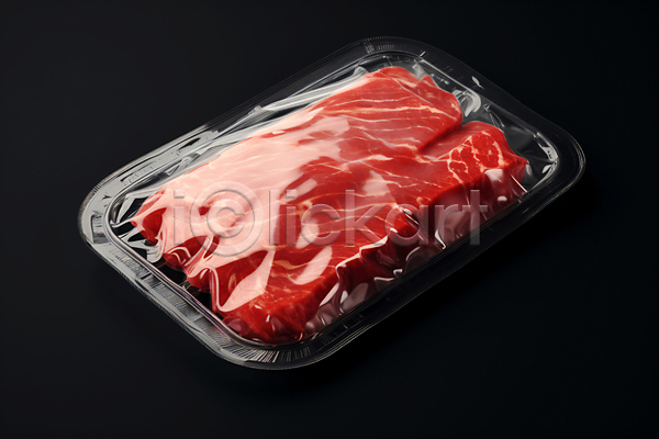 신선 사람없음 JPG 디지털합성 편집이미지 빨간색 생고기 소고기 숙성 식재료 진공포장