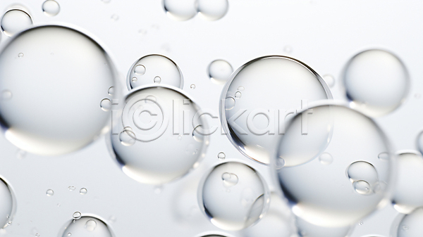 사람없음 PSD 디지털합성 편집이미지 거품 물방울 백그라운드 보습 성분 수분 액체 앰플 콜라겐 화장품 회색 흰색