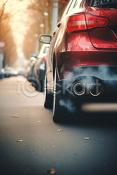 대기오염 매연 환경오염 사람없음 JPG 디지털합성 편집이미지 배기가스 배기관 연기 자동차 파이프(관)