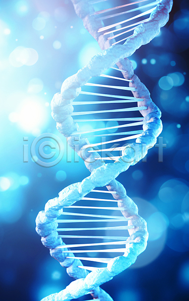 미래 사람없음 JPG 편집이미지 DNA 보케 빛망울 실험 의학 이중나선 이중나선구조 질병 코드 파란색