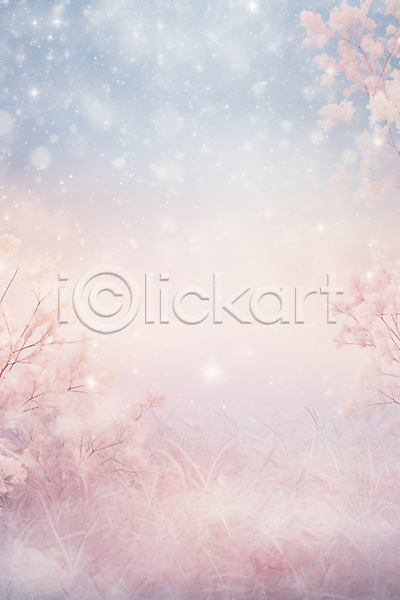 사람없음 JPG 디지털합성 일러스트 겨울 그림 백그라운드 번짐 수채화(물감) 숲 자연 풍경(경치)
