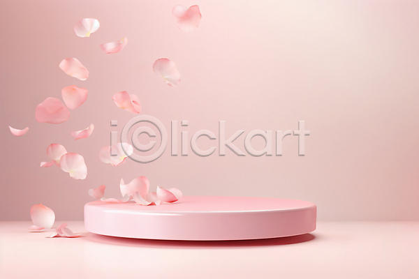 사람없음 JPG 디지털합성 편집이미지 꽃 꽃잎 단상 백그라운드 분홍색 흩날리기