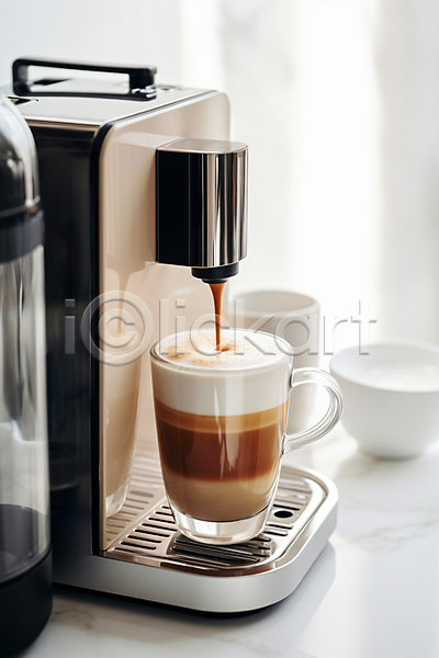 사람없음 JPG 디지털합성 편집이미지 에스프레소 카페 커피 커피메이커 홈카페 힐링